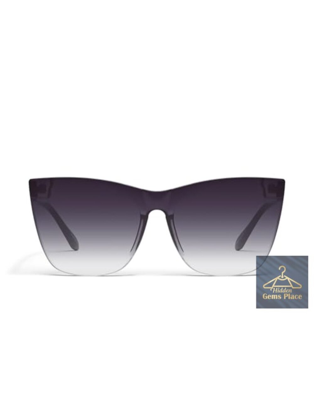 Oversized Cat Eye Sunglasses UV Protection Shield Lens Womens